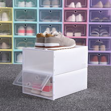 1PC Opvouwbare Clear Schoenen Opbergdoos Plastic Stapelbare Shoe Organizer Stapelbaar Stapelen Ruimtebesparend Master