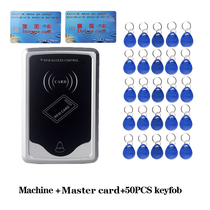 1000 Users Swipe Card Without Keyboard To Access RFID 125KHZ ID Card Reader Electronic Door Lock DC12V Control System Package: D Type