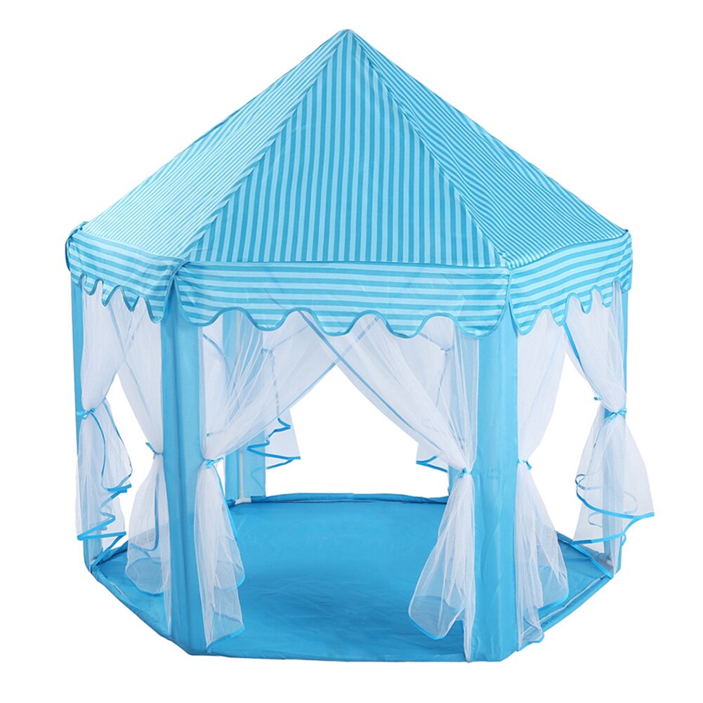 freundlicher Prinzessin Schloss Zelt Garten Klapp Spielen Zelt Hütte freundlicher Spielhaus für freundlicher Jungen Mädchen Bildung Spielzeug: Blau