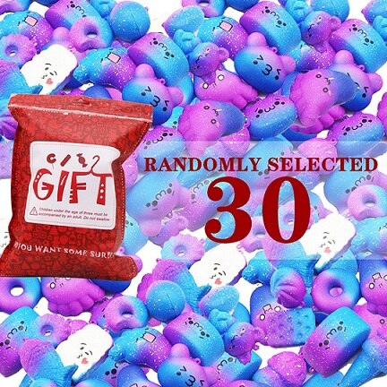 30Stck PU sternenklar Himmel squishy Langsam Rebound Dekompression Brot Spielzeug tücher Anti-betonen Spielzeug squishies spielzeug für freundlicher und erwachsene