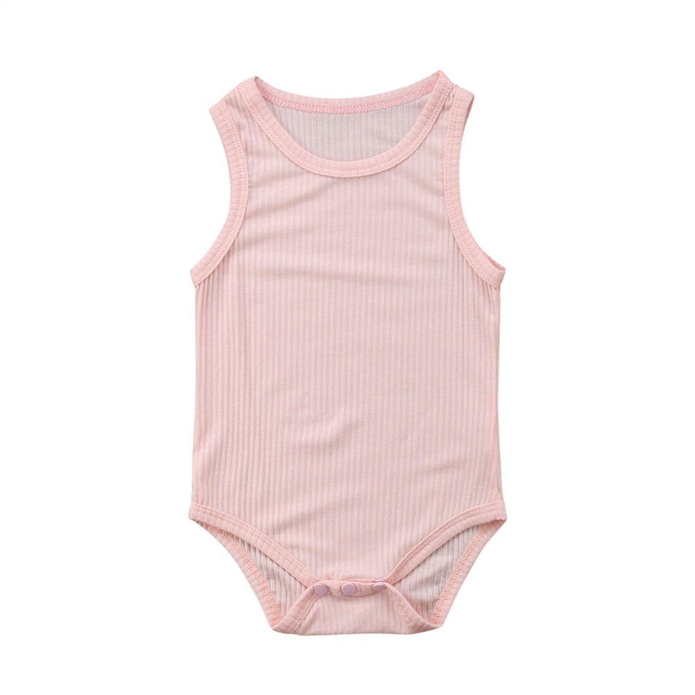 Appena nato Del bambino Dei Ragazzi Vestiti di Cotone Senza Maniche Della Tuta abiti Abbigliamento: A / 6m