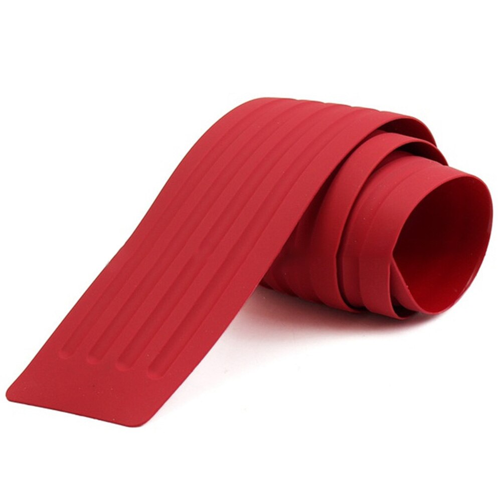 Rubber Car Door Sill Bumper Protector Trunk Guard Plate Sticker Rear Bumper Protection Trim Cover Strip Scratch Plate