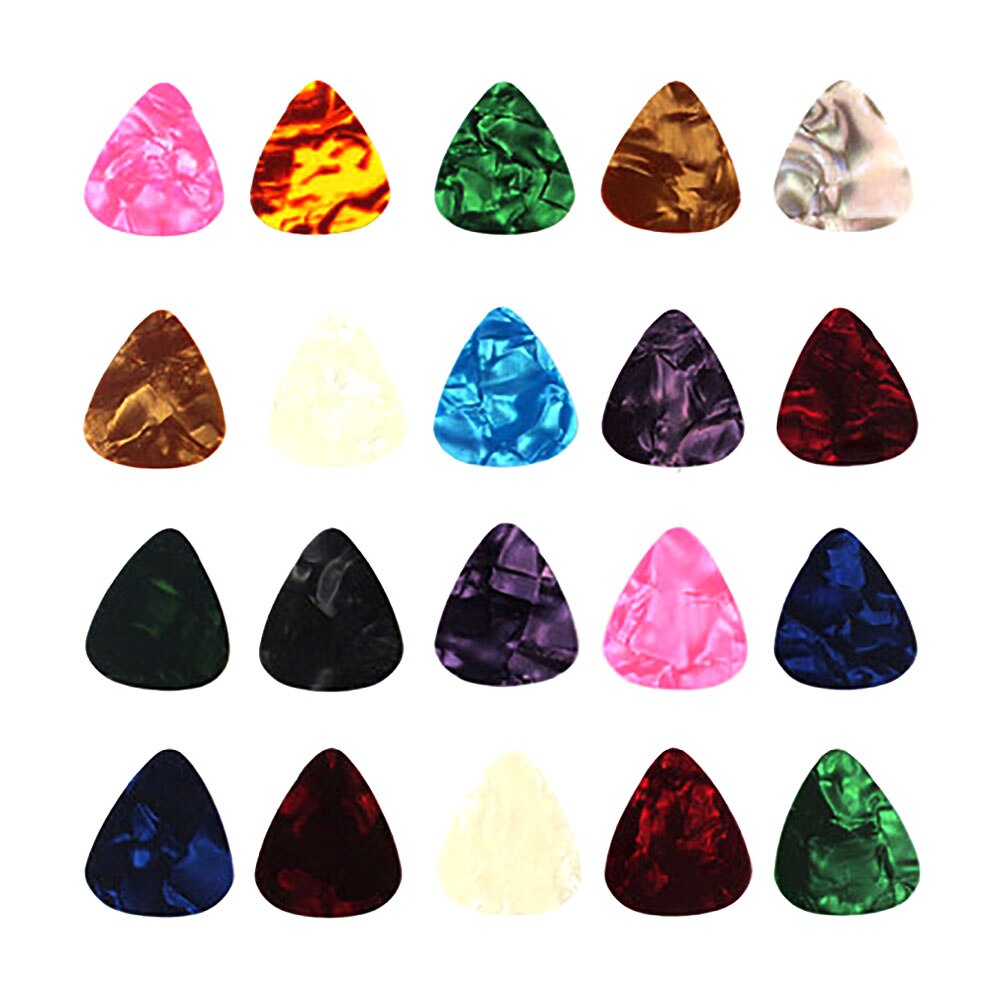 Superthin Colorful Acoustic Celluloid Electric Plectrum Instrument Guitar Picks