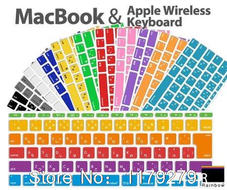 Couverture de clavier japonais pour MacBook Pro 13 15 17 Unibody et protecteur pour Mac Book Air Retina 13.3 15.4 clavier japon