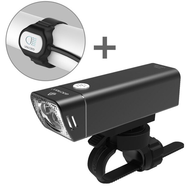 Gaciron Fahrrad Scheinwerfer Eingebaute 2500 mAH Batterie USB Ladung 600 Lumen 9 stunden Laufzeit Seite Sichtbar Radfahren Front Beleuchtung: Lamp With WiredSwith