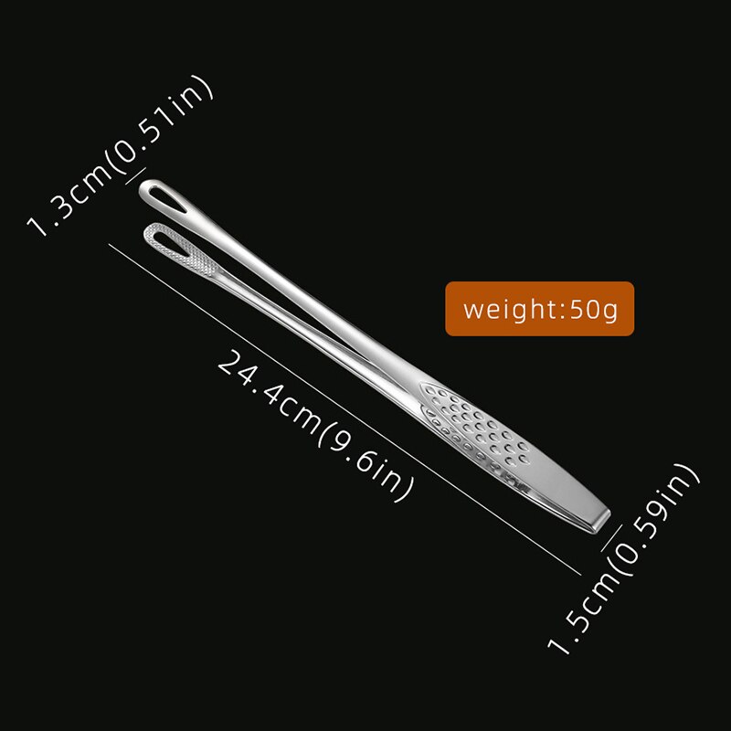 304 Stainless Steel Bbq Tongs Multifunction Resistant Non-Slip Outdoor Food Tongs For Bread Steak Kitchen Accessories Tools