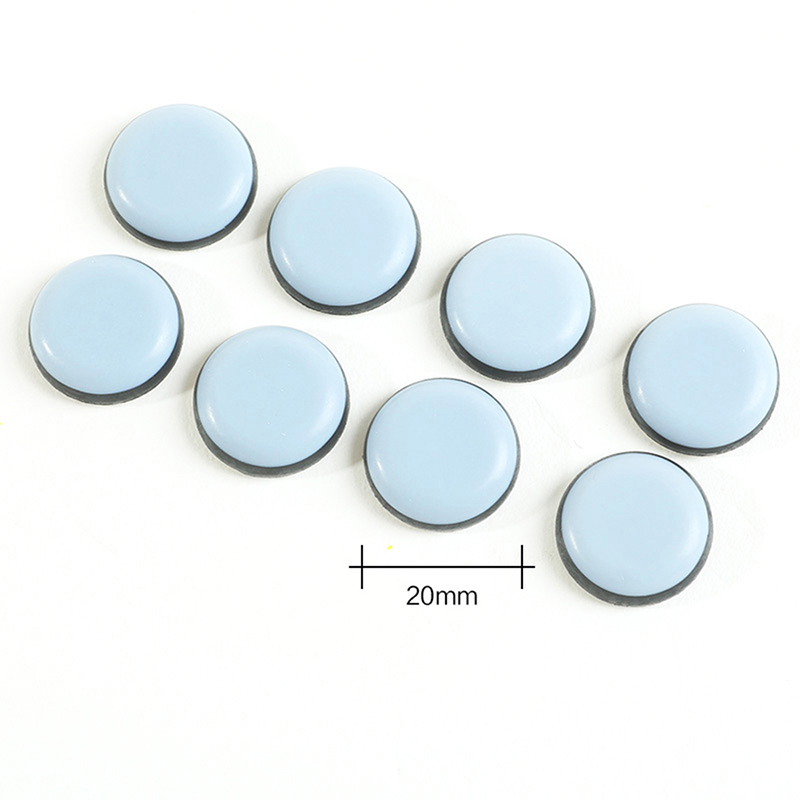 4/8Pcs Furniture Sliders Pads Sliding Block Table Chair Leg Mat Floor Protector For Hardwood Rug PTFE Furniture Legs: Silver