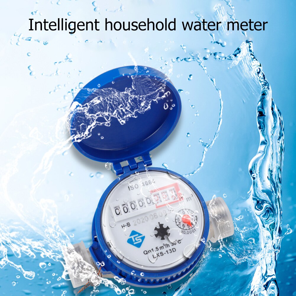 Smart Water Meter Digitale Display Pointer Flow Meetinstrumenten Home Meetinstrumenten Met Koperen Fittingen