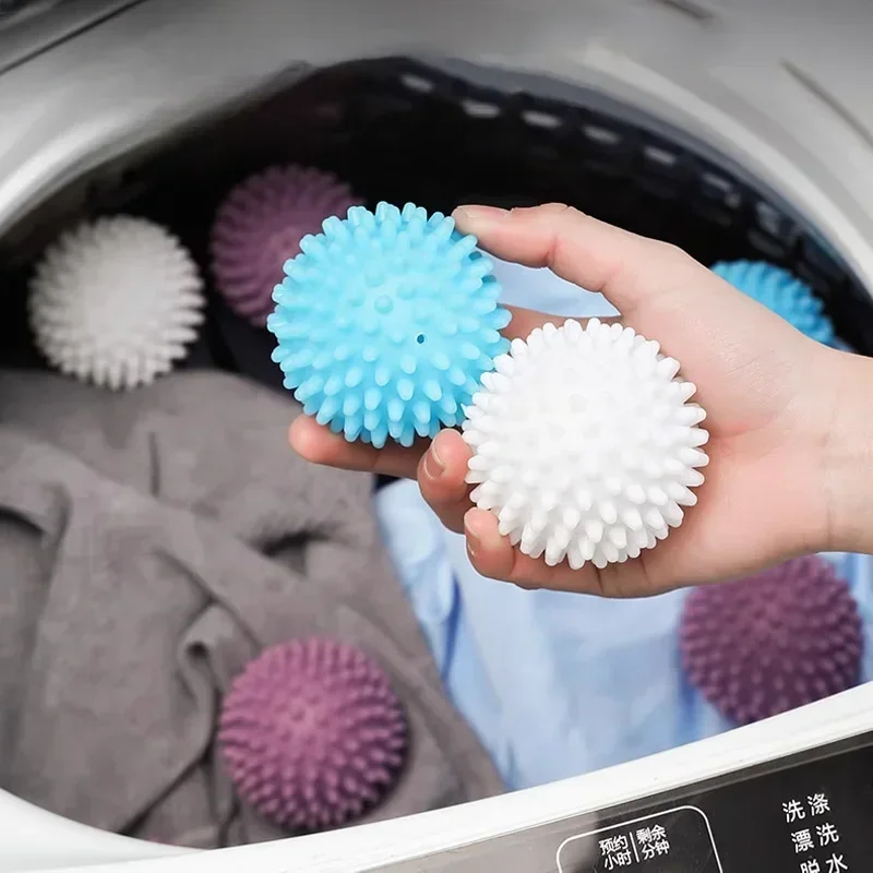 1/3Stck Magie Wäsche Bälle Wiederverwendbare PVC Feste Reinigung Ball Haushalt Reinigung Waschmaschine Zubehör Kleidung Weichspüler
