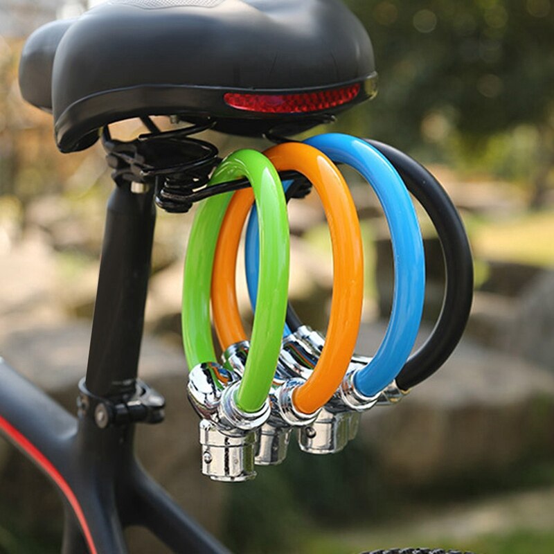 -Bicycle Lock Ring Lock Anti-Theft Cable Lock Mountain Road Bike Portable Mini Bicycle Lock Ring Lock Riding