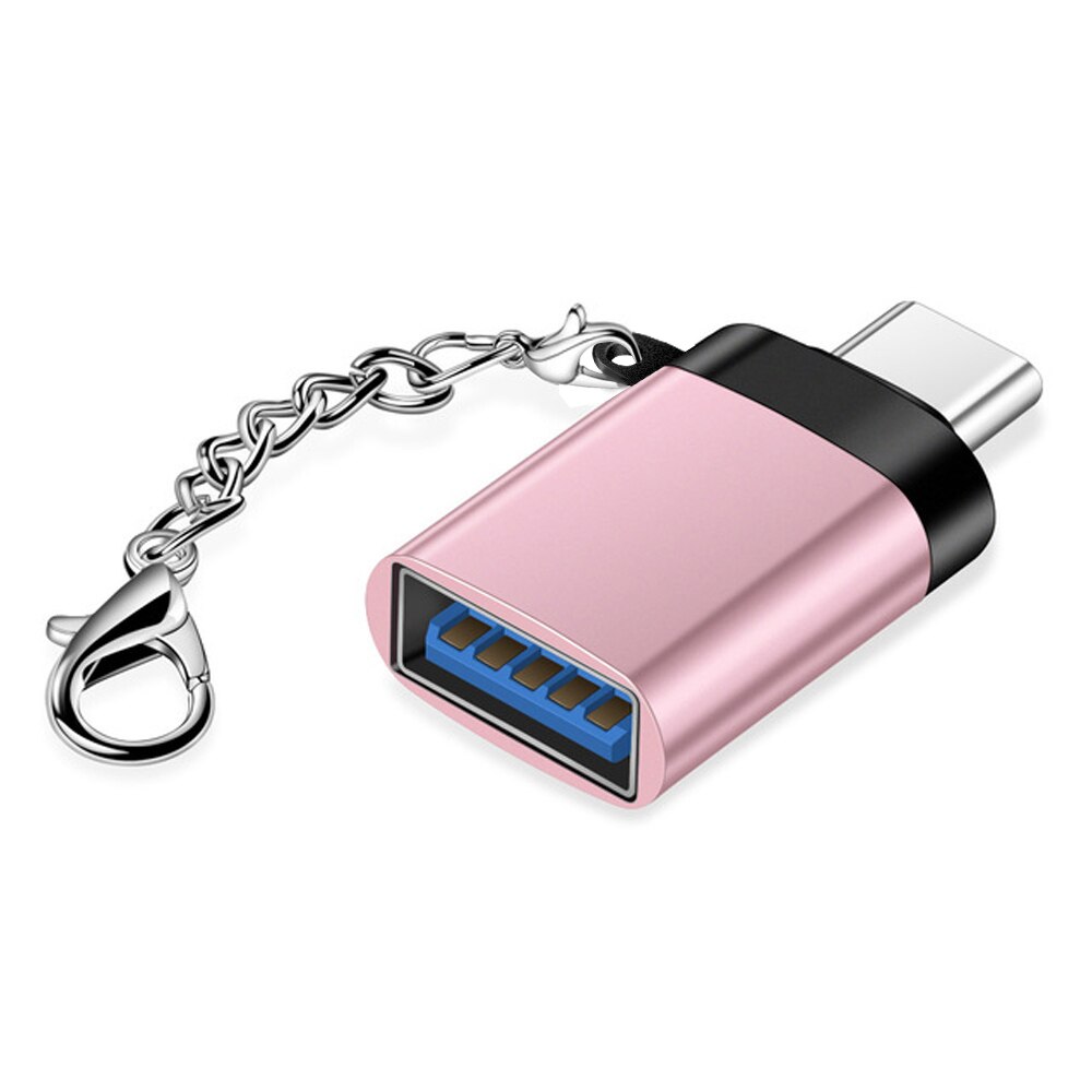 Usb C a Usb 3.0 Otg Tipo C Adattatore convertitore per Macbook pro Oneplus 7 pro 7 T di Un Più samsung S10 S9 S8 Huawei P20 pro di Tipo-C: rosa oro