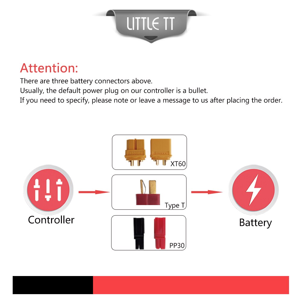 Electric Bike Controller 36V48V 22A Ebike KT Controller For 500W 9 Brushless Motors controller Electric Bike Conversion Kits