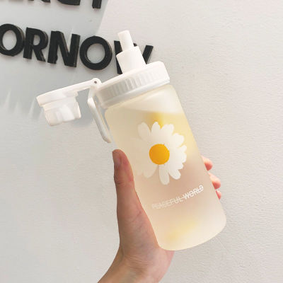 Botella de agua de plástico de 500ml, botella de agua congelada de margaritas, botella de agua congelada, matraz de agua para leche y zumo, para viajes al aire libre, Picnic: 1