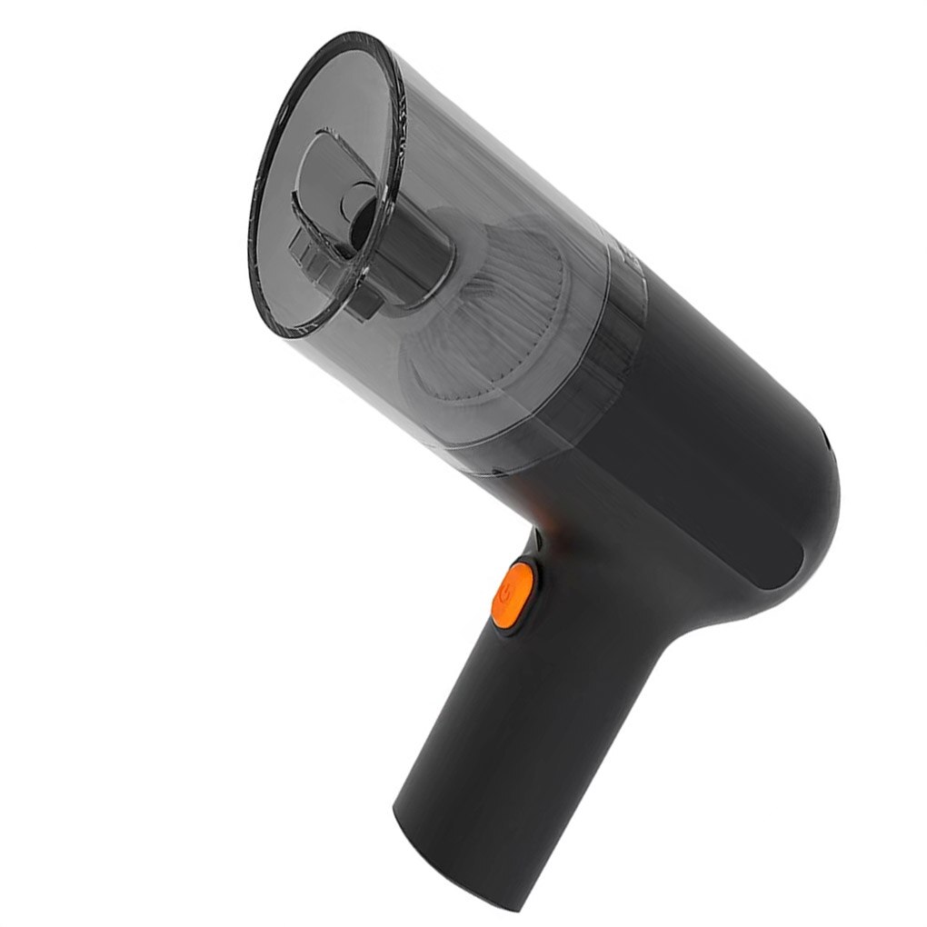 Car Interior Vacuum Cleaning Machine Portable Rechargeable Dust Collector Carpet Device Office Supplies Orange