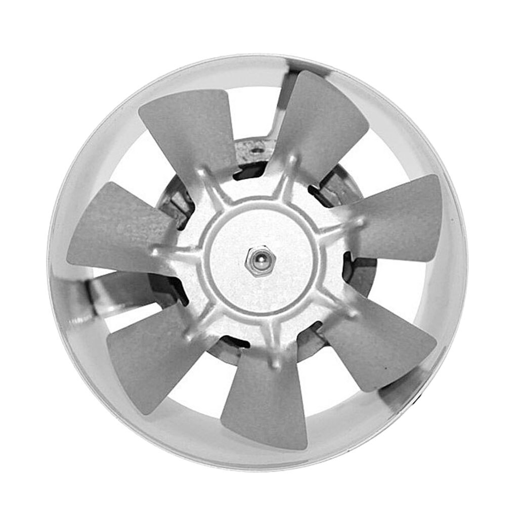 4 inch Inline Duct Booster Fan - Great for Grow Tent Exhaust and Intake - Silver