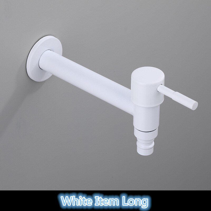 Outside Faucet Mixer tap, washing machine faucet,Black/White toilet bibcocks, copper bibcock,tap,Garden faucet: style 4 white