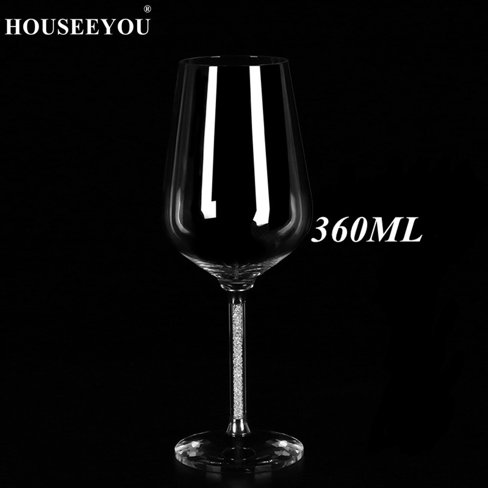 HOUSEEYOU ślub lampka robić wina es 360/470ML okulary czara kryształ luksusowe wino na przyjęcie szklany kubek kubek dekoracje prezent projekt pudełka