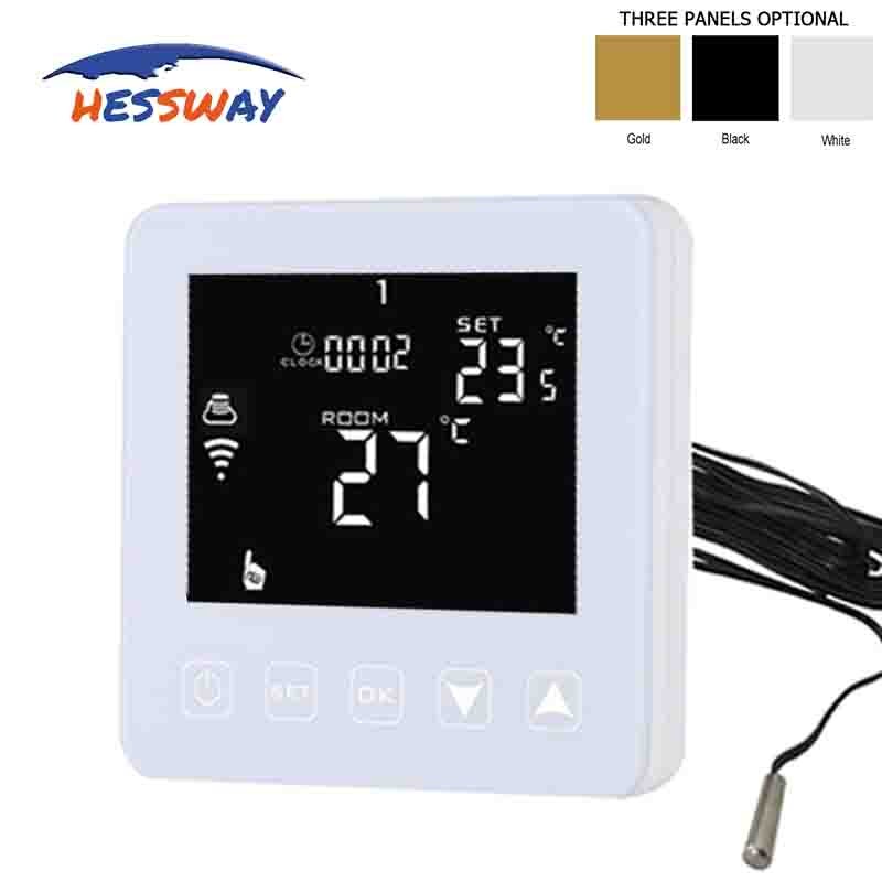HESSWAY 16A Double sensor thermostat electric temperature controller for Carbon fiber electrothermal film