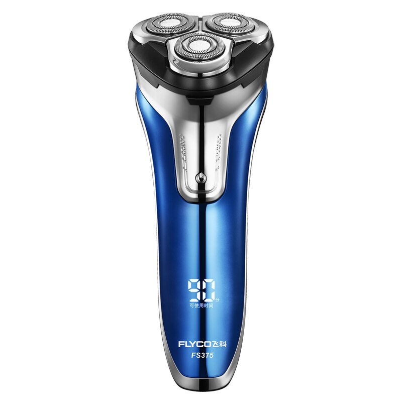 FLYCO FS375 Elektrische Rasierer Nass Trocken Dreh Gestochen Wiederaufladbare Rasieren Maschine Pop-hoch Trimmer LED Ladung Anzeige für Männer: AU Stecker