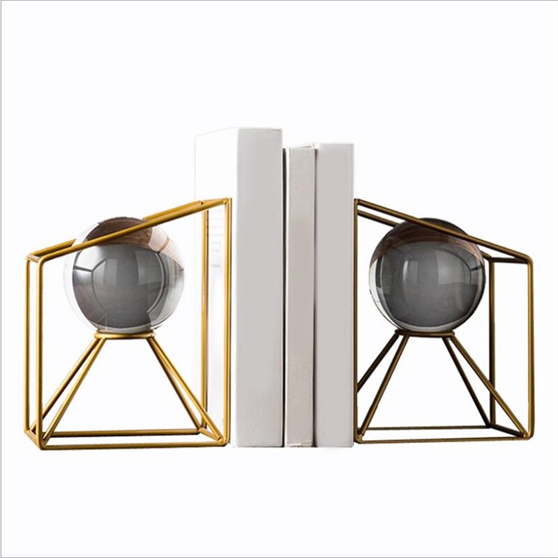 Eenvoudige Crystal Ball Boek Door Boek Stand, Transparant Glas Art Decoratie, Kantoor Decoratie Boekensteun