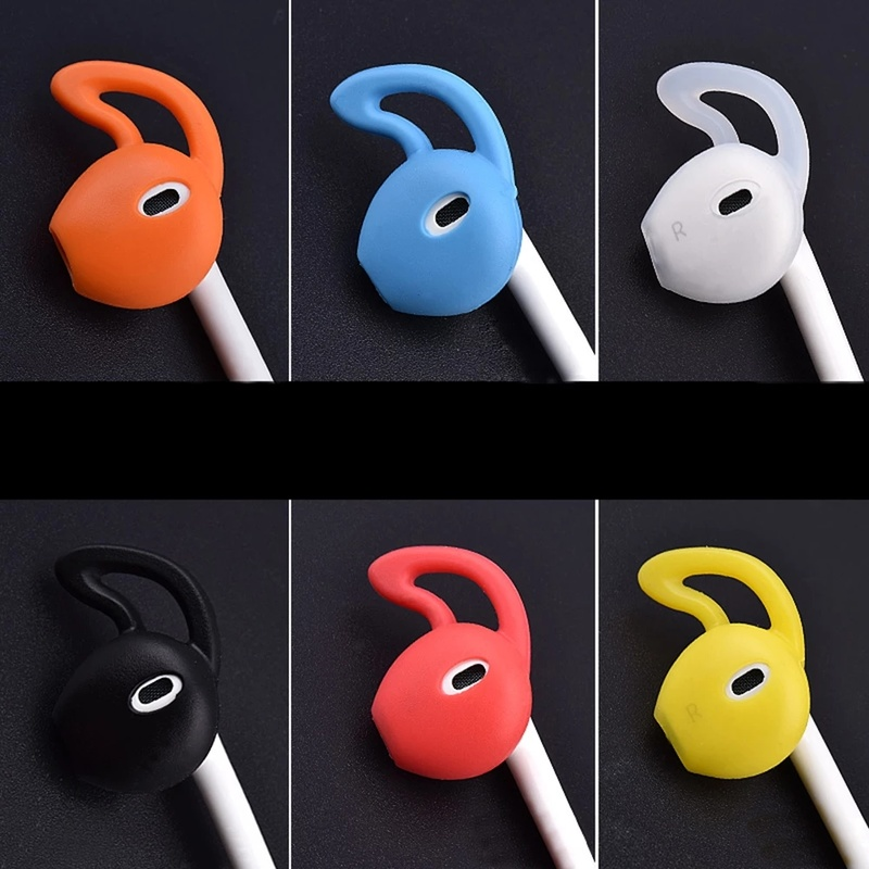 Fundas de silicona para auriculares, almohadillas antideslizantes deportivas para Apple Airpods Air Pods, accesorios a prueba de polvo, 5/1 par
