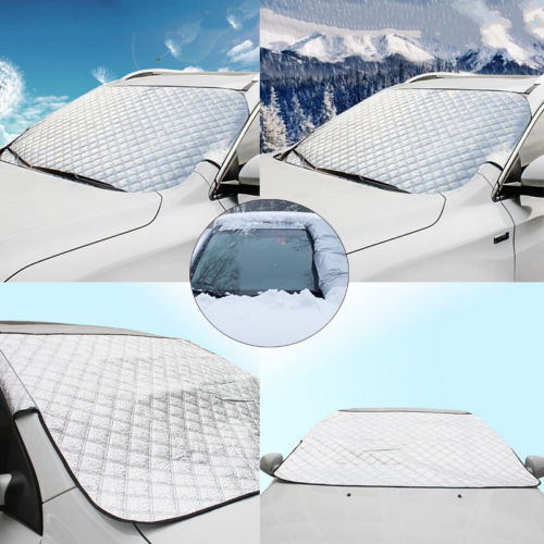 All Season Outdoor Car Windshield Snow Rain Cover Ice Frost Sunshade Protector Tarp Magnetic 190X95CM