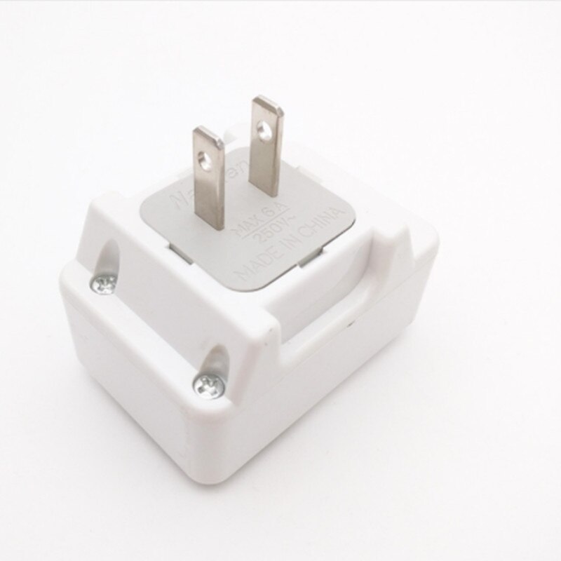 White 250V 6/10A universal adaptor plug British American Europe Portable extend converter plug socket with on off light switch