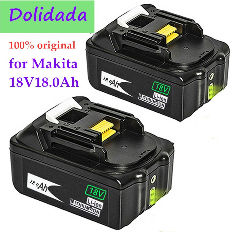 100%  original til makita 18v 18000 mah genopladeligt elværktøjs batteri med led li-ion udskiftning lxt  bl1860b bl1860 bl1850