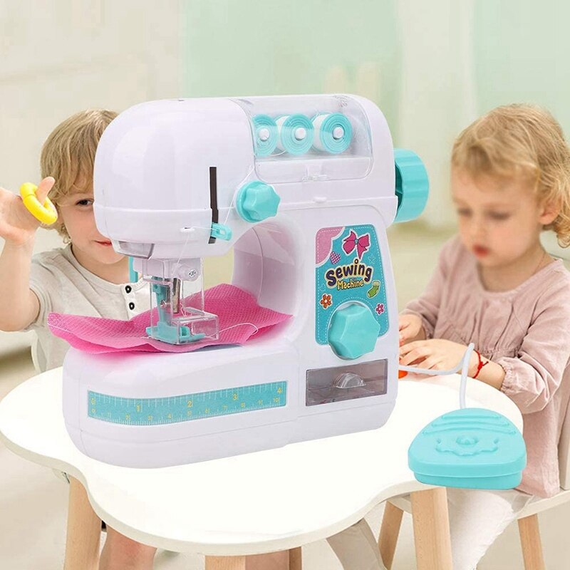 Simulation Electric Medium-Sized Sewing Machine Toy Learning Clothing Toy Girl