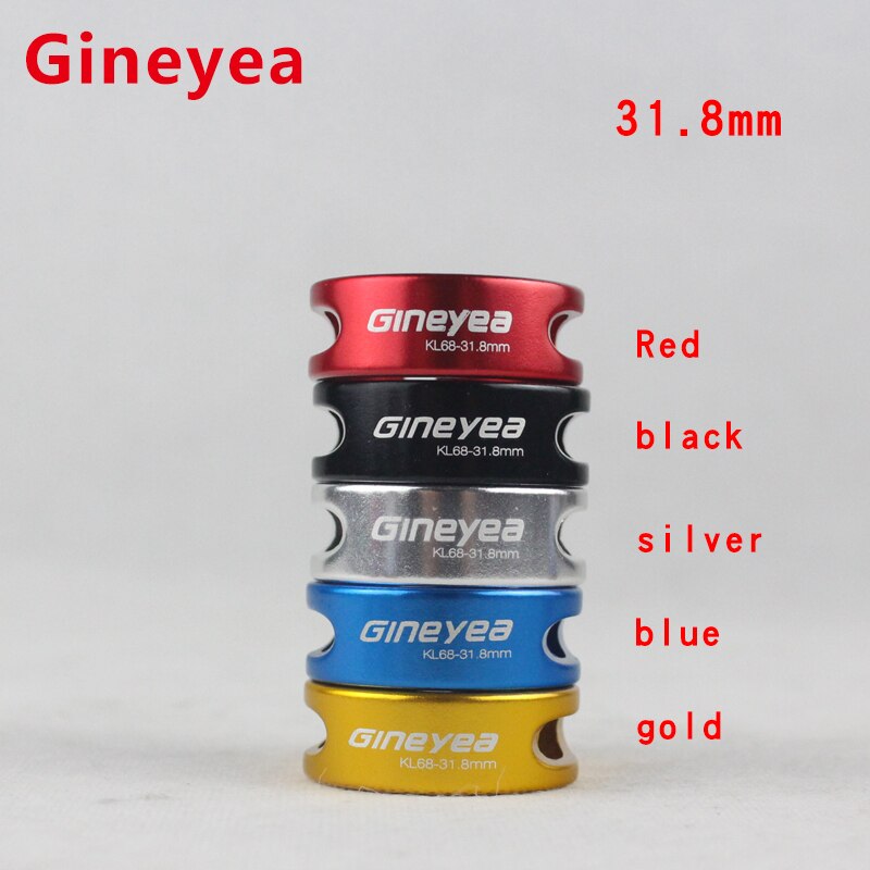 2PCS Gineyea bike seat clamp parts 28.6 30.2 31.8/34.9mm aluminum alloy hollow MTB mountain road bicycle lock seat pipe clamp