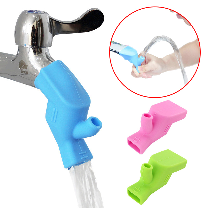 1/2/3pc Silicone Elastic Nozzle for Faucet Extenders Children Kids Washing Water Tap Extension Kitchen Bathroom Sink Accessories