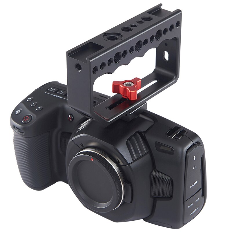 Hot-camera grip queijo lidar com 1/4 Polegada furos de parafuso vídeo estabilizador rig para câmera gaiola monitor led luz microfone dslr