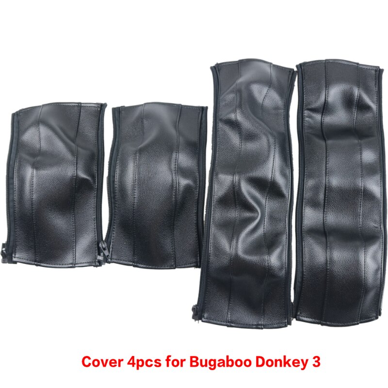 Kinderwagen Armleuningen Covers Voor Bugaboo Donkey 1 2 3 Wandelwagen Pu Lederen Beschermhoes Handvat Bumber Covers Kinderwagens Accessoires: donkey3  4pcs black