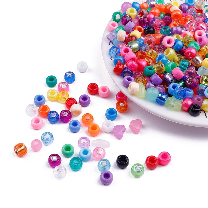 100 stk flerfarvede fletninger hår dreadlock perler hårringe tube manchetter til børn piger drenge frisør styling tilbehør