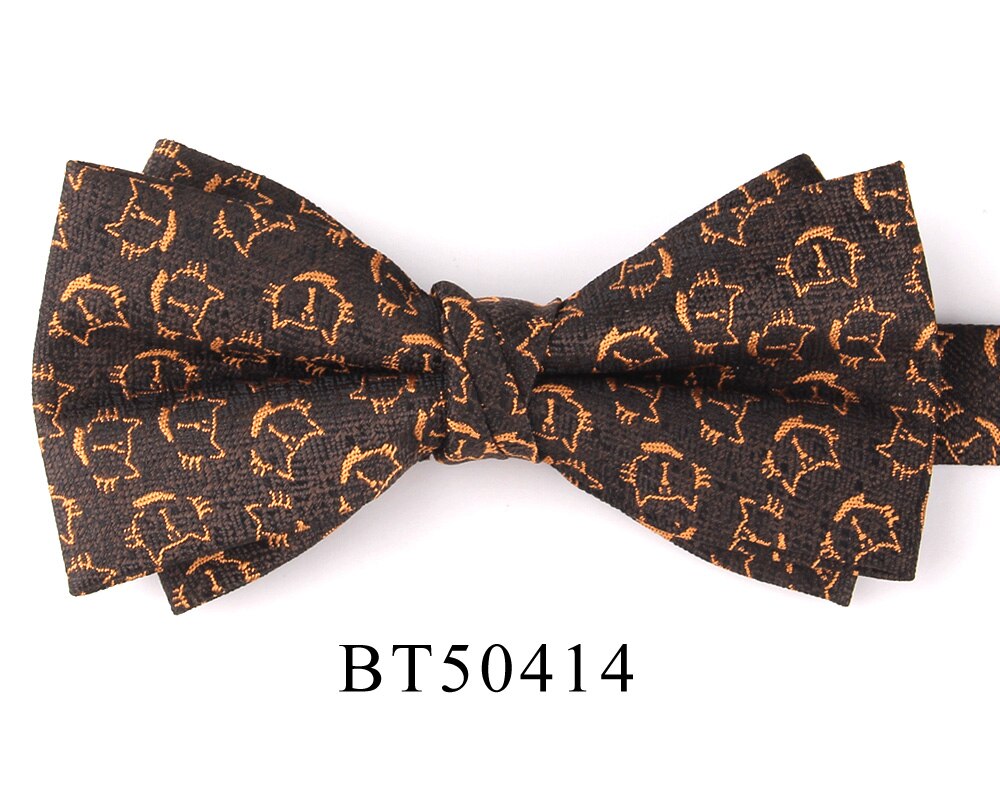 Pajarita Floral para hombre y mujer, corbatas de Cachemira para adulto, trajes para hombre, pajarita para , boda, pajaritas con patrón de animales: BT50414
