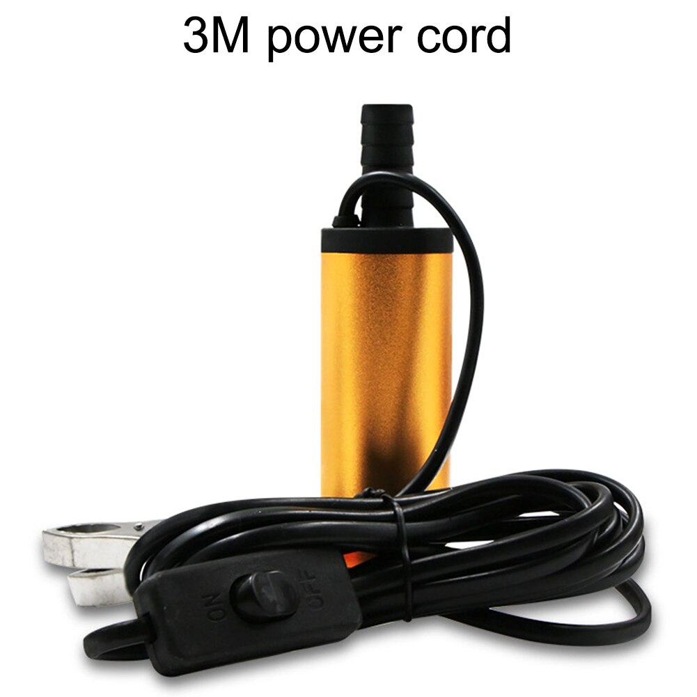 12V/24V Car Electric Oil Pump Diesel Fuel Water Oil Transfer Submersible Pump with On/Off Switch Oil Engine Transfer Pump