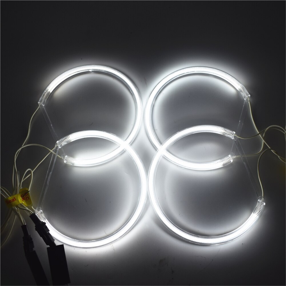 4 stks/set Wit Koplamp Auto Angel Eagle Eyes Verlichting voor BMW E36 3 E38 7 E39 5 E46 3 serie 131mm CCFL Flexibele Buis Koplamp