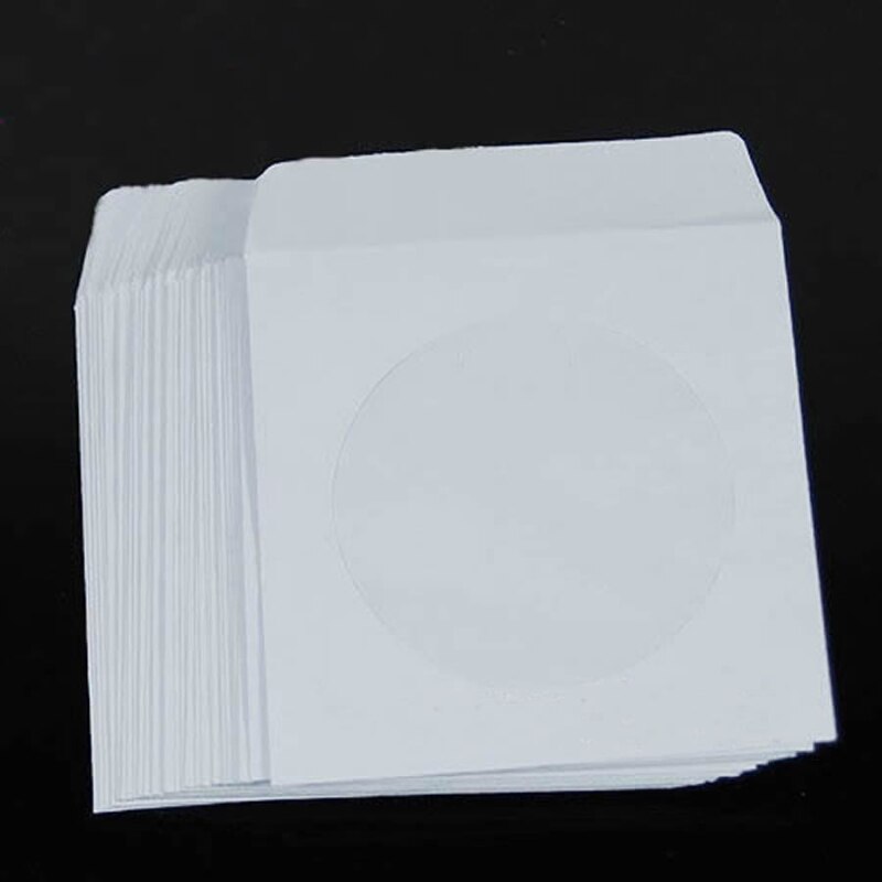 50 Paper DVD Flap Sleeves Case Cover Envelopes 5inch