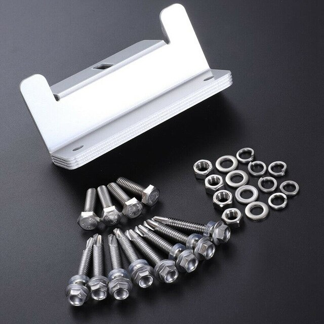 8pcs Solar Panel Mounting Brackets Flat Roof Mount Kit Home Car Aluminum Bracket: Default Title