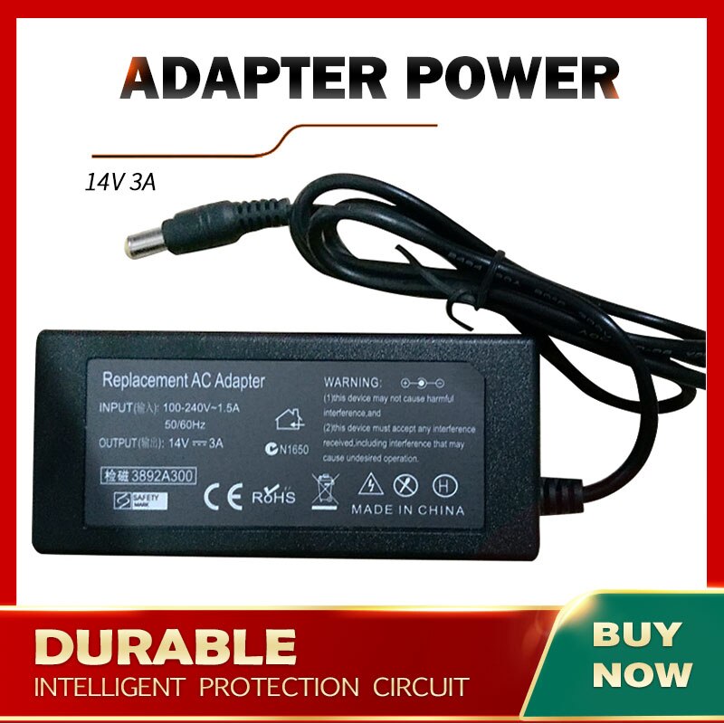 14V 3A AC Adapter Energie Für Samsung BX2431 P2270 P2570 P2770H S20A300B S23C570H