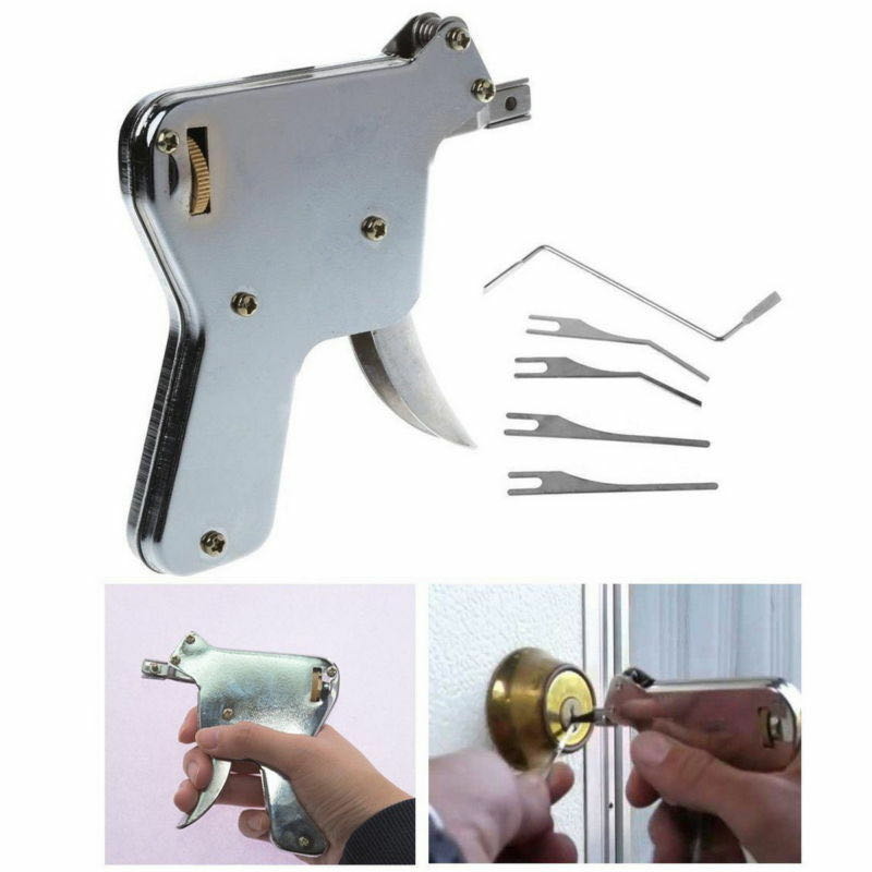 5pcs Strong Steel Lock Picking Tools Set Extractor Training Padlock Open Tools Set Tool Parts Use Tip Lock Opener