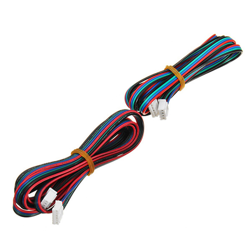 Cable conector de Motor DuPont Line bifásico, 1M/2M, 100cm/200cm, XH2.54, 4 pines a 6 pines, para Motor paso a paso Nema 42, 4 unids/lote