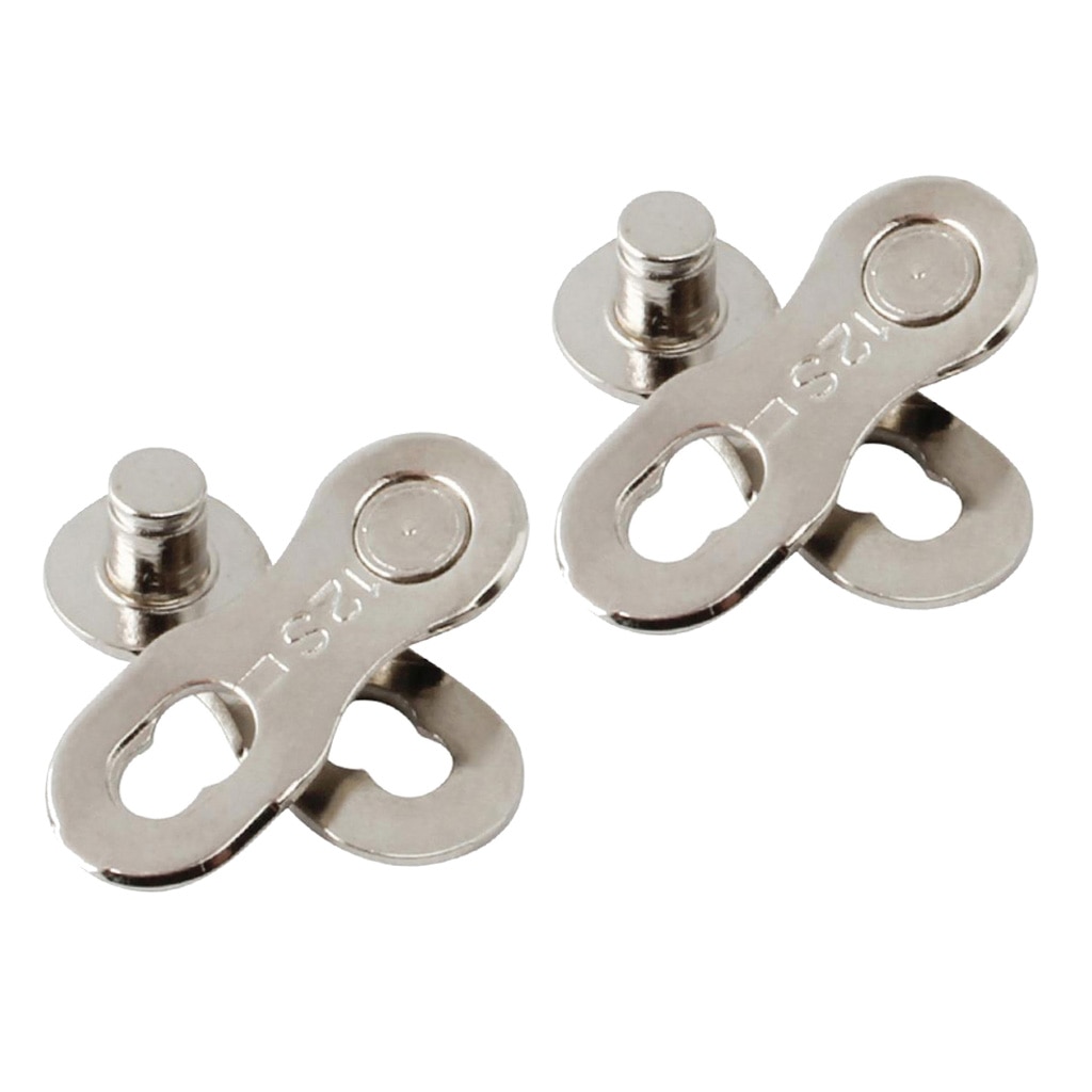 2 Pair Steel Bicycle Bike Chain Connector 12 Speed Chain Link Joint Silver