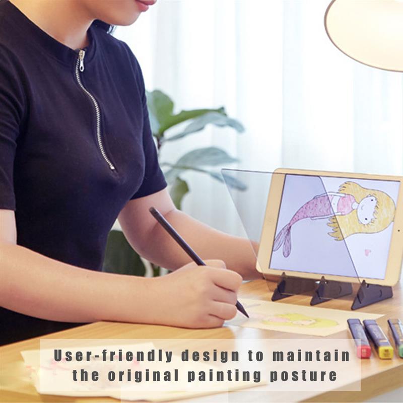 Tavolo da disegno per imaging ottico lente schizzo specchio riflessione supporto per staffa dimmerabile pittura piastra per specchio plotter da tavolo per tracciamento