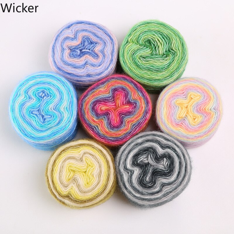 Wollbiene Harmony Batik Breiwol 5x100g - Turquoise Groen Geel Bessen Kleurverloop