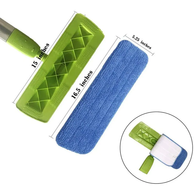 2-teilige Mikrofaser-Ersatz-Mop-Pads, wasch bare Mop-Nachfüllung für Sprüh mops und Mops, Reinigungs werkzeuge, nass und trocken