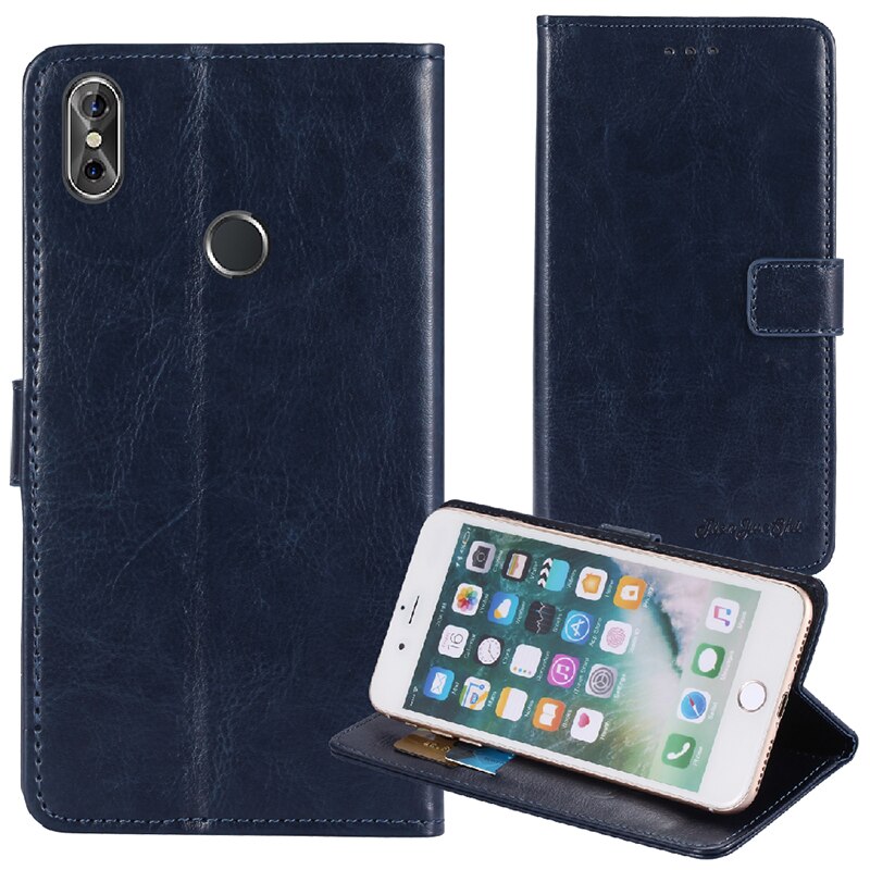 TienJueShi Deluxe PU Premium Business Protection Leather Cover Phone Case For Konrow sky lite Plus Shell Wallet Etui Skin