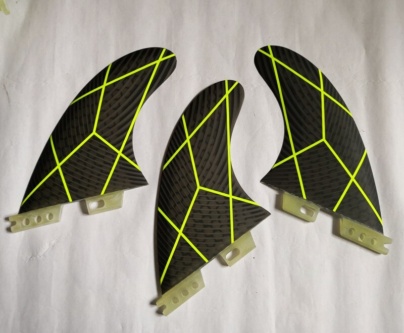 FCS II 2 G5 Surfboard Fins Tri Set Epoxy Surf Fins G5 G7 Surfing Fins Larger M L Surfing Accessory