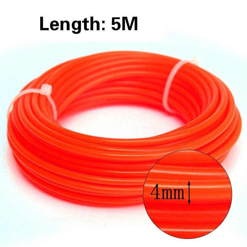 5m*4mm kraftige trimmer strimmer buskrydder nylon snor line wire snor reb til græs strimmer tyk 4.0mm udskiftning