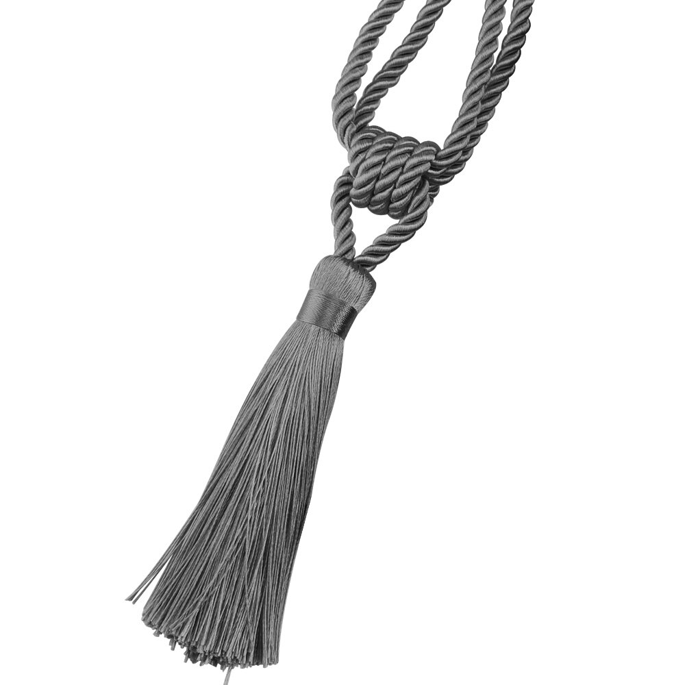 2 Stuks Gordijn Tiebacks Kwastje Gordijn Clips Touw Vastzetmogelijkheden Terugloopsper Woonaccessoires Decoratieve: charcoal